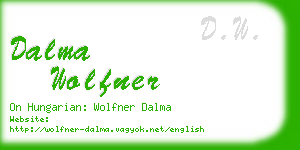 dalma wolfner business card